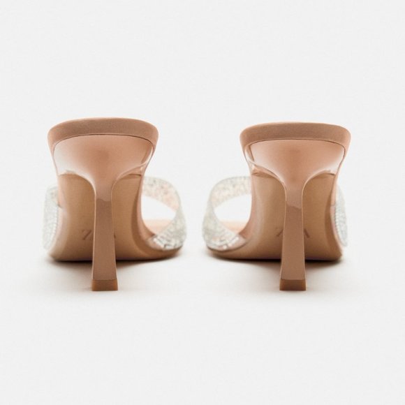 BLOGGER'S FAVE! Zara Rhinestone Heels With Beads NWT - Picture 8 of 12